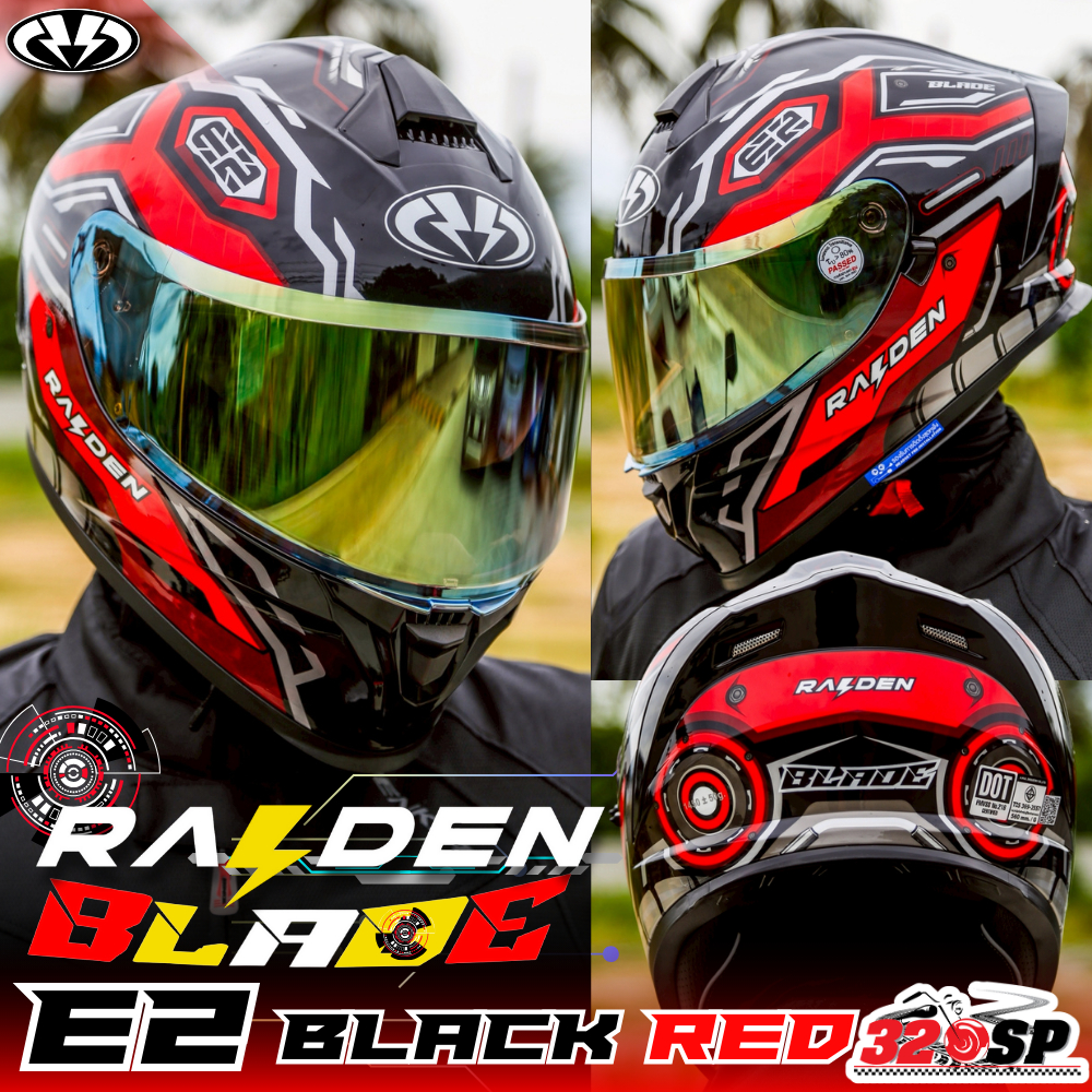 ส่งด่วน!! ลายใหม่ 2025 แว่น2ชั้น !! หมวกกันน็อค RAIDEN BLADE FULL FACE 2025 ส่งไว!! !!320SP - รูปที่ 4