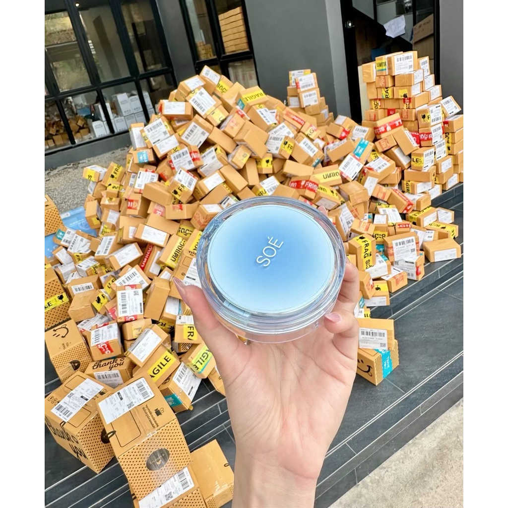ขายดี🔥ล็อตใหม่ครบเบอร์💥SOÉ CUSHION คุชชั่นฉ่ำเงากึ่งแมทบำรุงผิวคุมมันปกปิดบางเบาหน้า กันน้ำ กันแดด กันเงื่อ ติดทน - รูปที่ 4