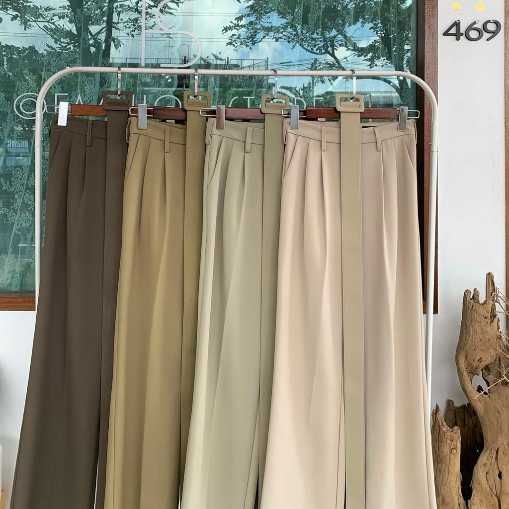 ขายเหมา 3 ตัว(แถม crop blazer สีดำ) กางเกง Cosy pants ร้าน Fashion_store