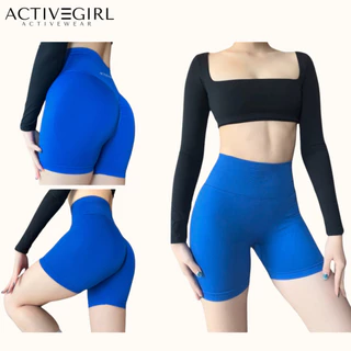 AGRL - กางเกงออกกำลังกายขาสั้น รุ่น Peach booty Shorts สายฝอเข้าก้นลึก ใส่แล้วหุ่นเป๊ะ เนื้อผ้าเย็นใส่สบาย