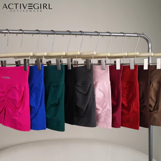 AGRL - กางเกงออกกำลังกายขาสั้น รุ่น Peach booty Shorts สายฝอเข้าก้นลึก ใส่แล้วหุ่นเป๊ะ เนื้อผ้าเย็นใส่สบาย
