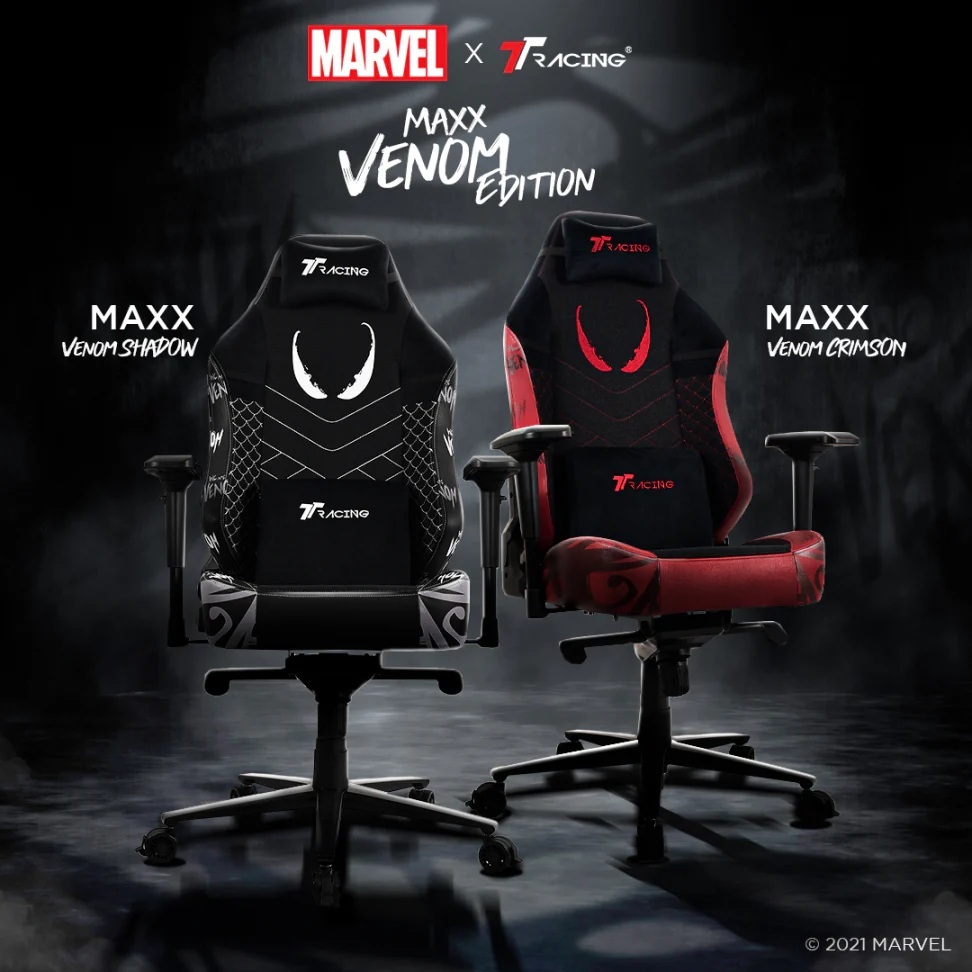 TTRacing Maxx Gaming Chair - Marvel Venom เก้าอี้สำนักงาน เก้าอี้เกมมิ่ง - รับประกัน 2 ปี