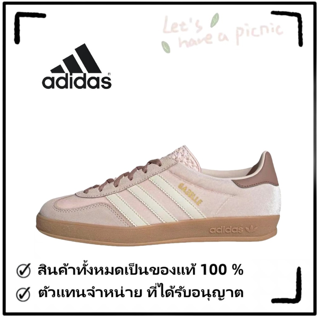 💝ของแท้% 100💝 adidas originals Samba OG superstar gazelle campus รองเท้าผ้าใบ JR0232 สีชมพู