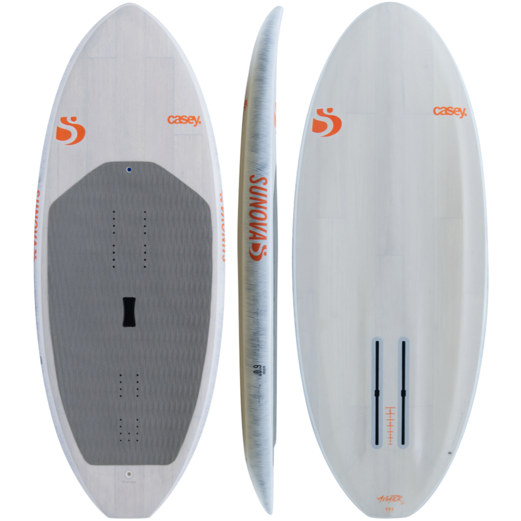 SUNOVA casey. Aviator SUP(6'0" x 27" x 4 13/16" @96.7L / XXXTec / futures. - Twin Foil Boxes)