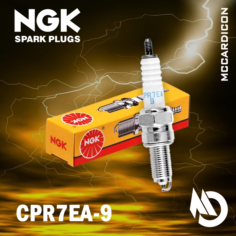 หัวเทียน (Spark Plug) NGK CPR7EA-9 สำหรับ Honda Airblade, Click, PCX125, PCX150, SH150, Yamaha Bolt