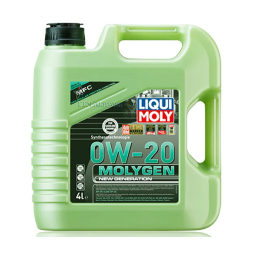 ✅  ของแท้ ❣️ Liqui Moly 0w-20 MolyGen สำหรับเบนซิน Additive 4 L ต้านแรงเสียดทานพิเศษ 4 ลิตร ราคา ถูกที่สุด ดีลบีเคเค