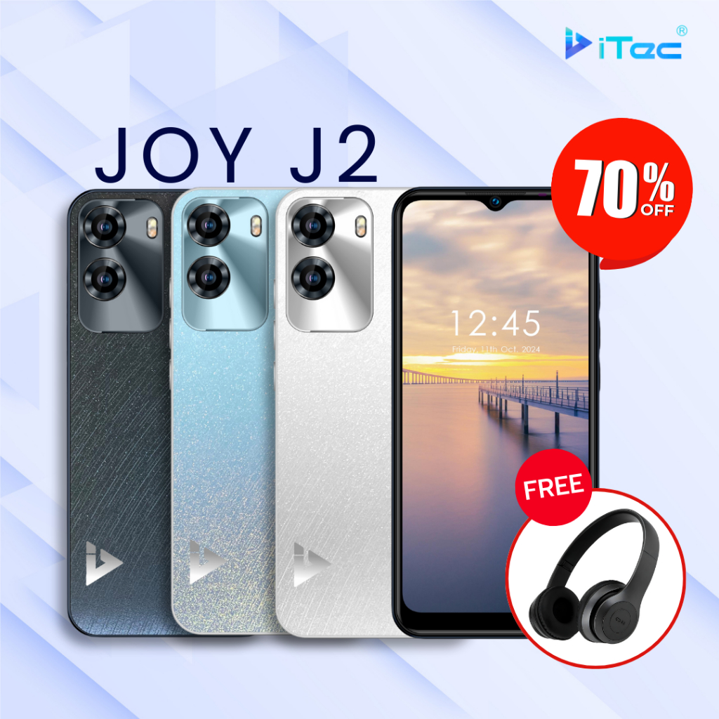 iTec Joy J2 ฟรีหูฟังP47 Smart Phone จอ 6.5นิ้ว 4G รองรับ 2 Sim กล้องหน้า 2 MP กล้องหลัง 5 MP แบตเตอร