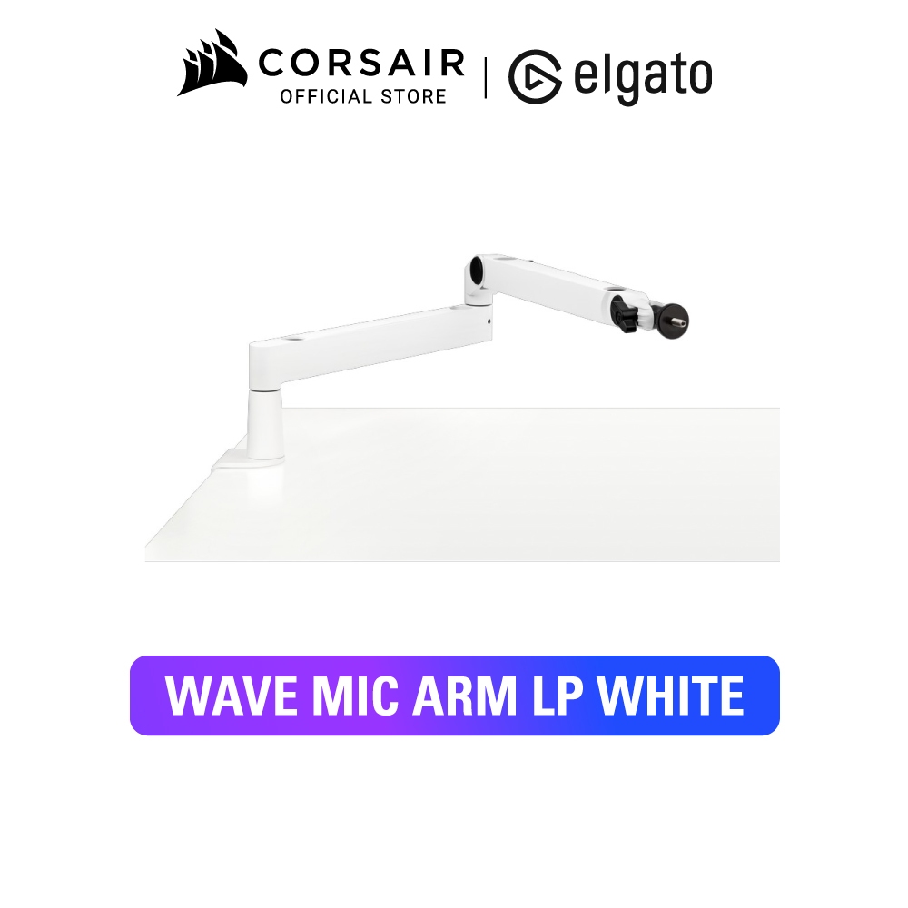 ELGATO WAVE MIC ARM LP ขาไมค์ ELGATO WAVE MIC ARM LP แบบ Low Profile สำหรับสตรีมเมอร์ โต๊ะทำงาน