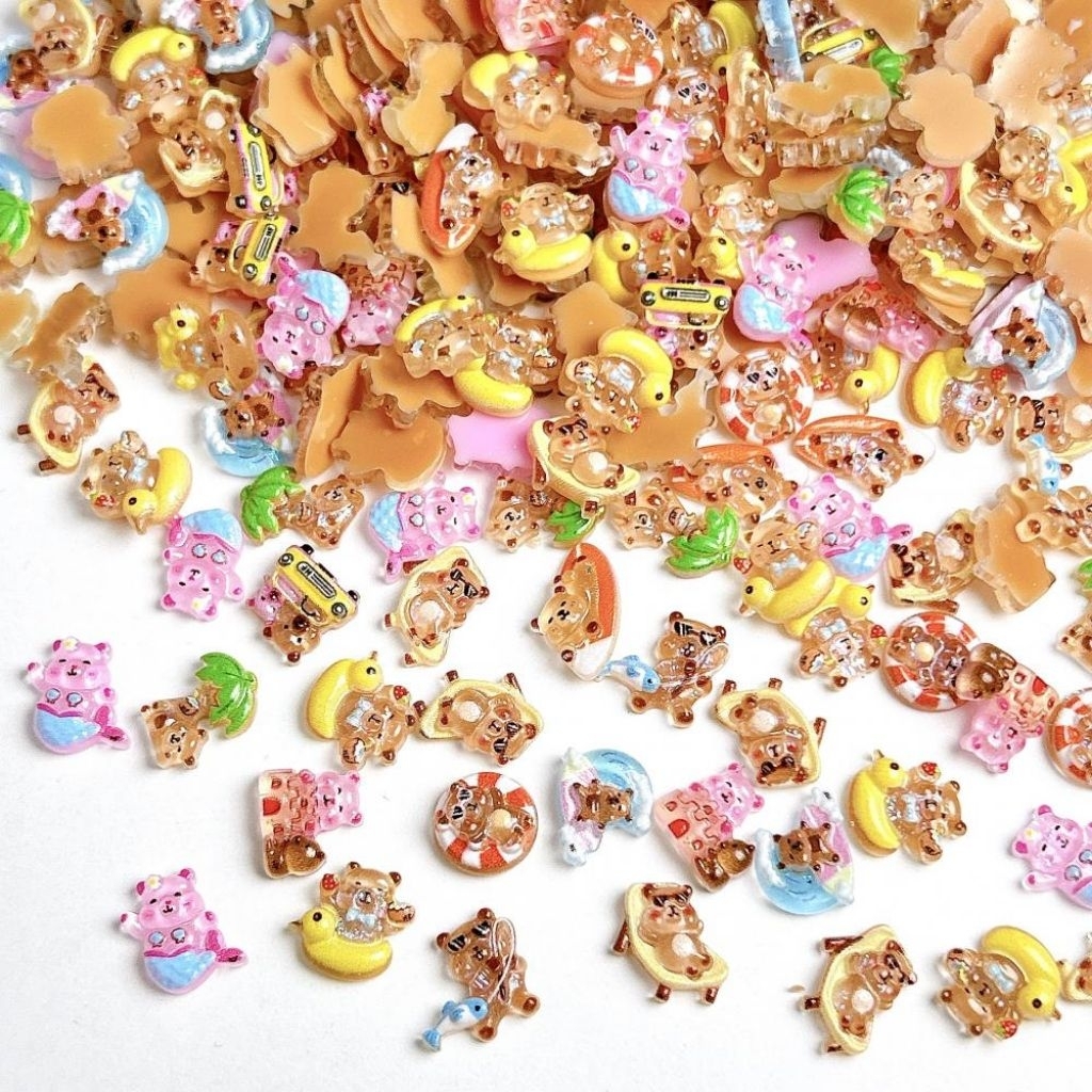 10ชิ้น เรซิ่น จิ๋ว ลายเยอะมากๆ ส่งจากไทย