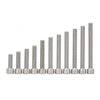 สกรู หัวจม สแตนเลส 304 เกลียวมิลตลอด M8 Hex Socket Head Cap SUS 304