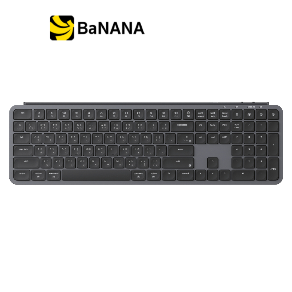 คีย์บอร์ดเกมมิ่ง Keychron Gaming Keyboard B6 PRO Slim Scissor Keyboard Space Grey by Banana IT