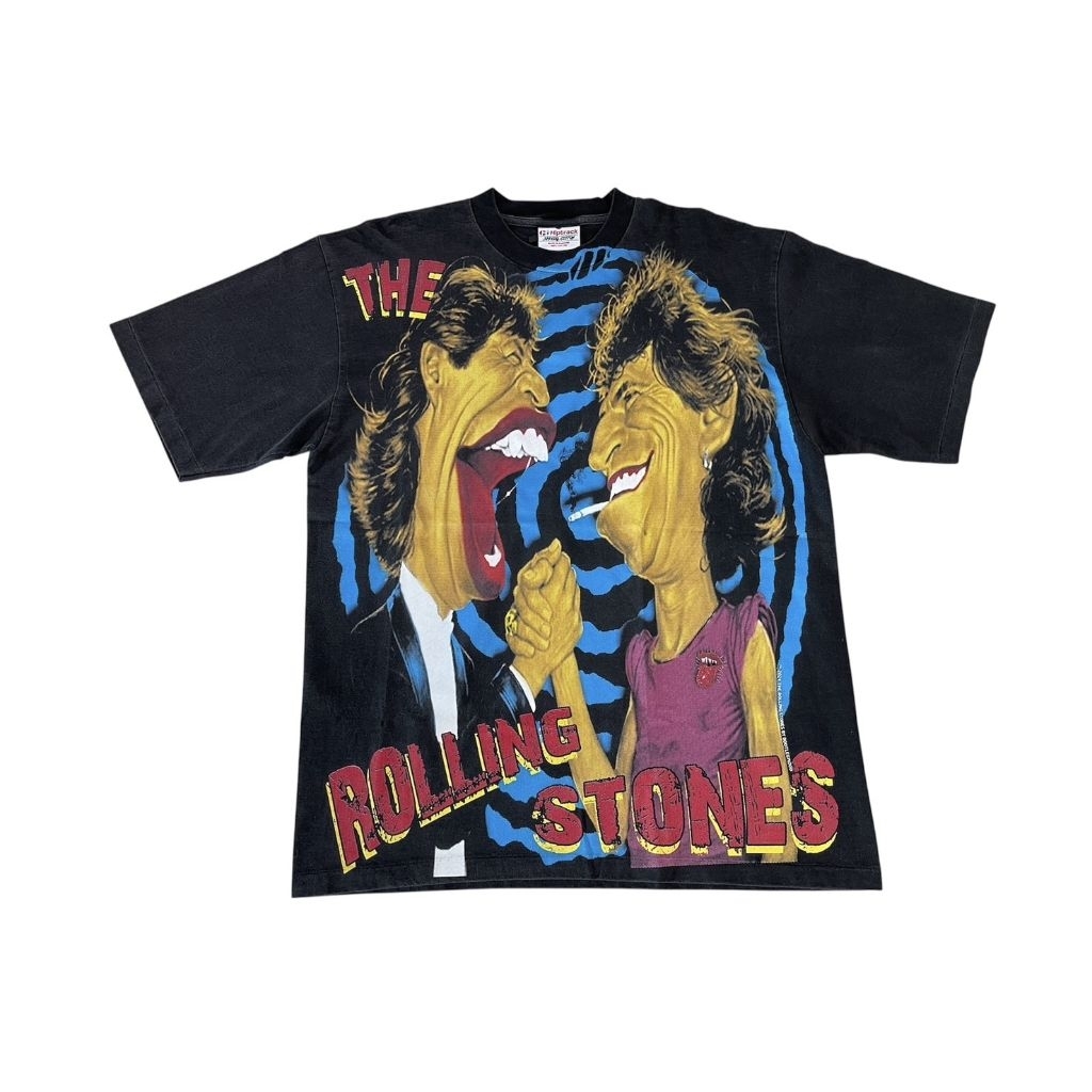 เสื้อ The Rolling Stones เดอะโรลลิงสโตนส์ OVP​ ป้าย Hiptrack Black #เสื้อวินเทจ#เสื้อยืด 90s#Vintage