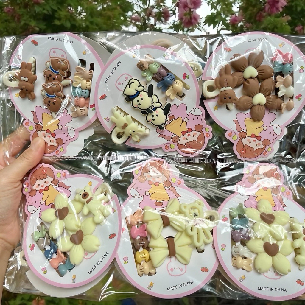 🌷ยกโหล🌷 กิ๊บติดผม 12 แผง ราคาส่ง (ส่งจากกรุงเทพ) G005