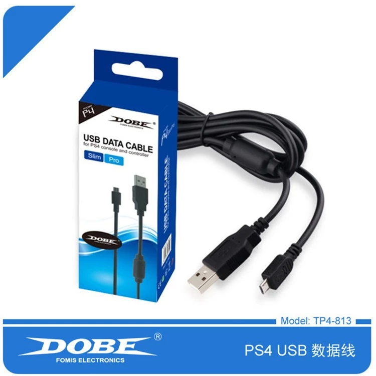สายจอย USB PS4 / XBOX ONE dobe USB PS4/Slim/Pro PS4 คอนโทรลเลอร์ไร้สายสายชาร์จยาว 1.8 เมตรพร้อมวงแหวนแม่เหล็ก