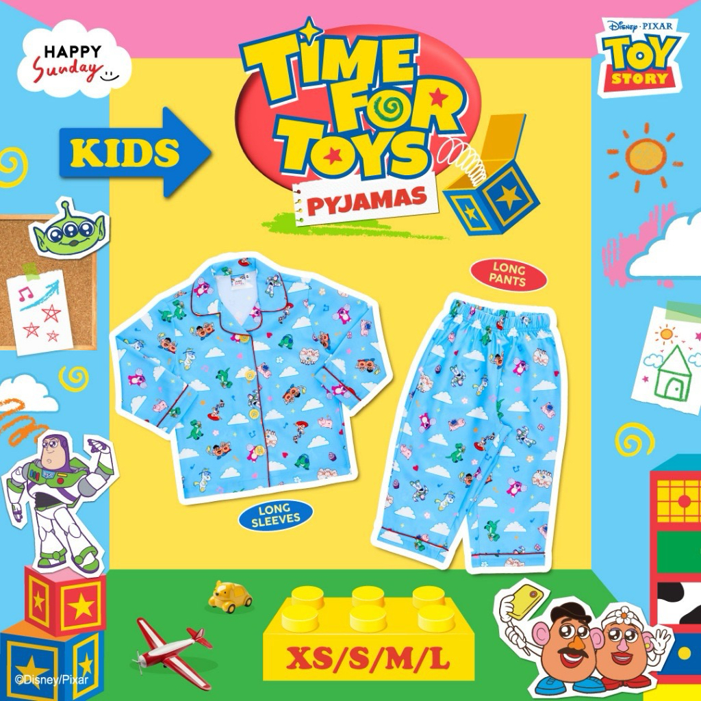 ชุดนอน HAPPY SUNDAY x DISNEY ไซส์ Kids