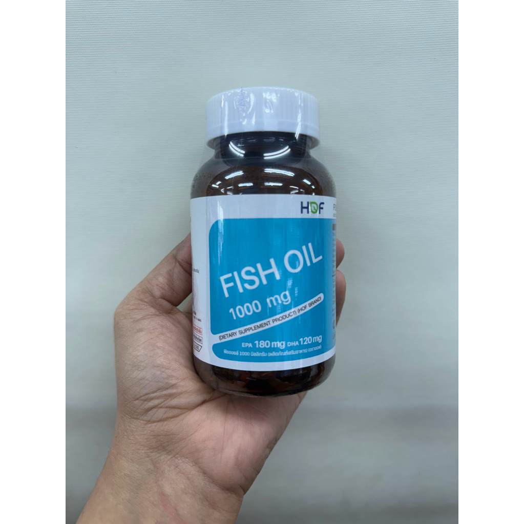 🔥🔥สินค้าขายดี✅✅ Pharmahof Fish oil 1000 MG น้ำมันปลา 60 แคปซูล Hof fish oil