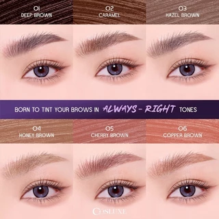 ถูก/แท้/มีไลฟ์ มาสคาร่าคิ้ว Cosluxe Brow Again Mascara Tint ปัดคิ้ว เขียนคิ้ว เนื้อทิ้น นุ่มลื่น คิ้วสวย ติดทน กันน้ำ