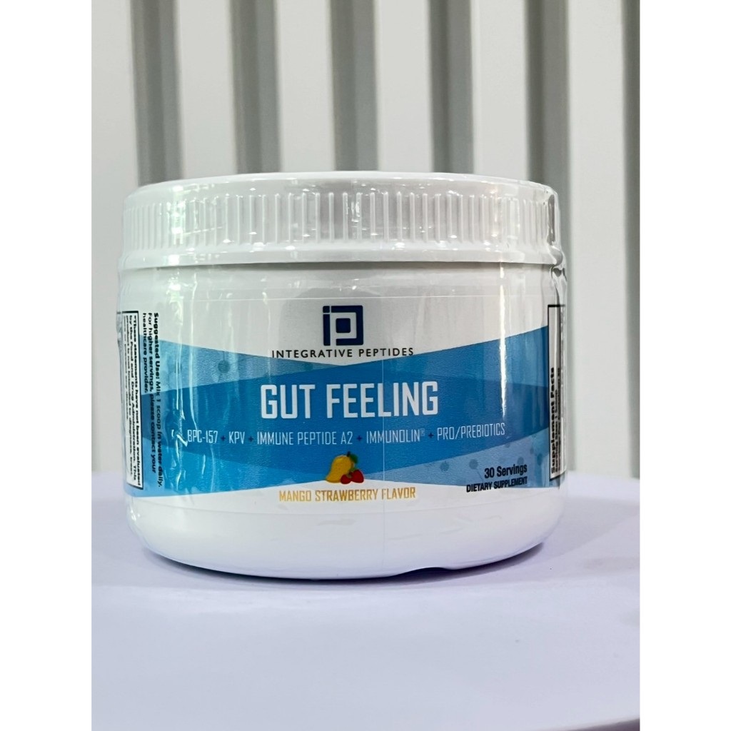 Gut Feeling – Mango Strawberry Flavorเครื่องดื่มผสมเปปไทด์EXP2027