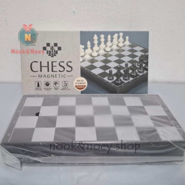 พร้อมส่ง หมากรุกสากล กระดานแม่เหล็ก Magnetic Chess กระดาษแม่เหล็ก พับเก็บได้ เล่นได้ทั้งเด็ก ผู้ใหญ่