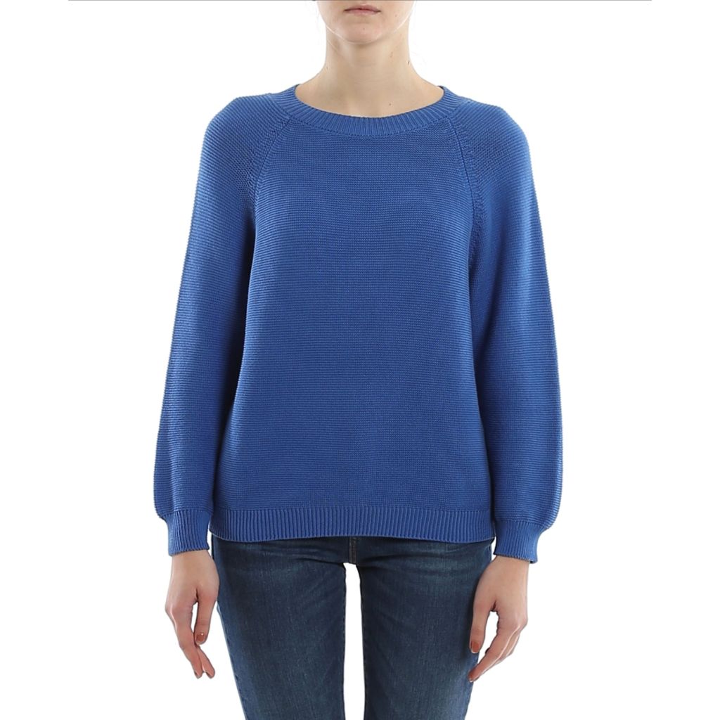 MaxMara WEEKEND Blue Renania Crewneck Sweater Size L