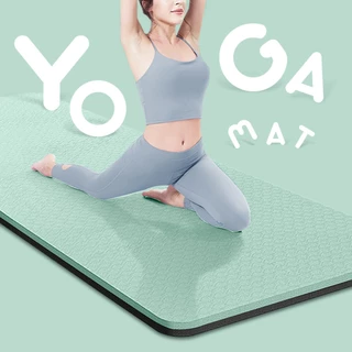 ERORO เสื่อโยคะ TPE ทูโทน หนา 6mm yoga mat แผ่นรองโยคะกันน้ำ กันลื่น เสื่อออกกำลังกาย