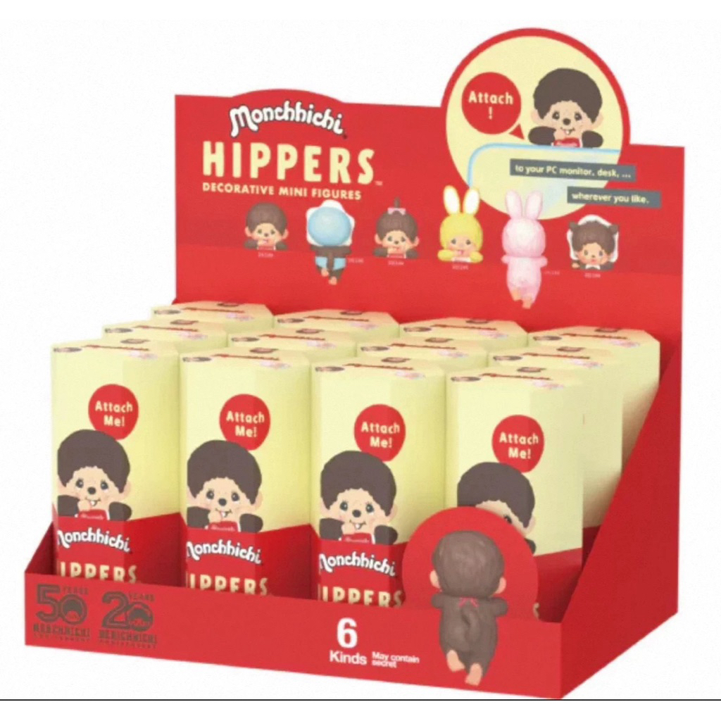 พร้อมส่งจากไทย🇹🇭✨ [แบบสุ่ม] Monchichi Hippers 📱 Decorative mini figure 🍩