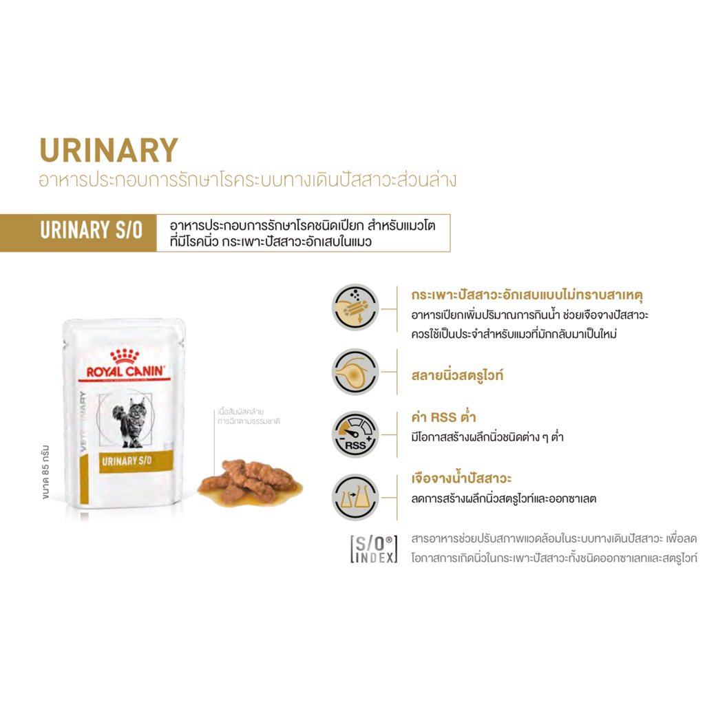 ✅(พร้อมส่งทันที🔥)EXP 18/01/2028 Royal Canin Urinary S/O cat pouch อาหารแมว โรคนิ่ว 1 กล่อง(12 ซอง) 💯อาหารเปียกCat Pouch💝