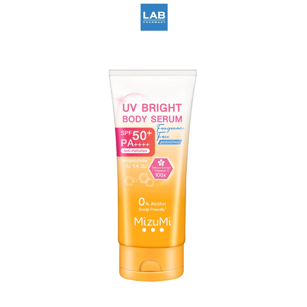 Mizumi UV Bright Body Serum Fragrance Free SPF50+ PA++++ 180ml มิซึมิ ยูวี ไบรท์ บอดี้ เซรั่ม ฟราแกร