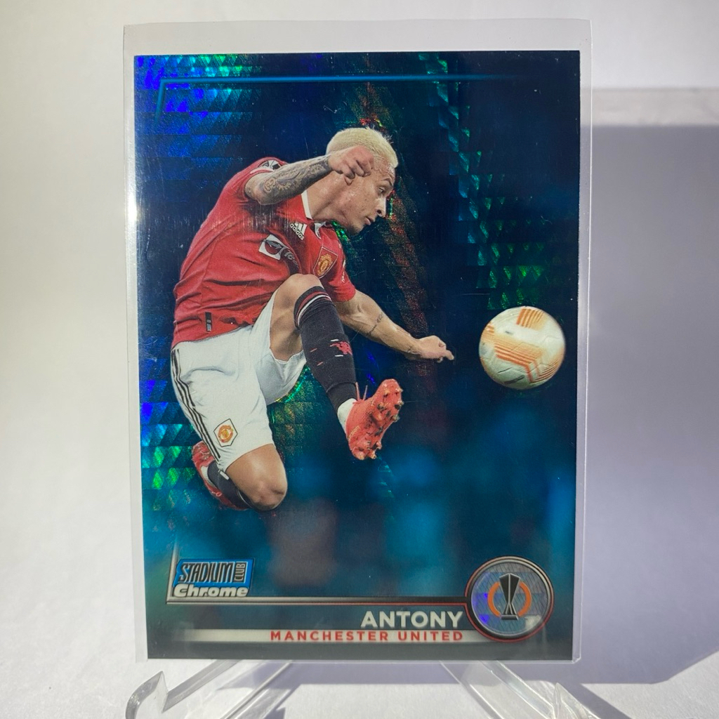 การ์ดนักฟุตบอล ANTONY , Manchester United, TOPPS STADIUM CHROME 2023