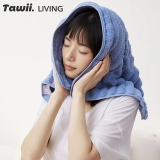Tawii. ผ้าเช็ดตัว 30*60cm ขนแกะปะการัง ผ้าขนหนู เนื้อนุ่ม ผ้าเช็ดผม ซับน้ำดีขนไม่หลุด แห้งไว