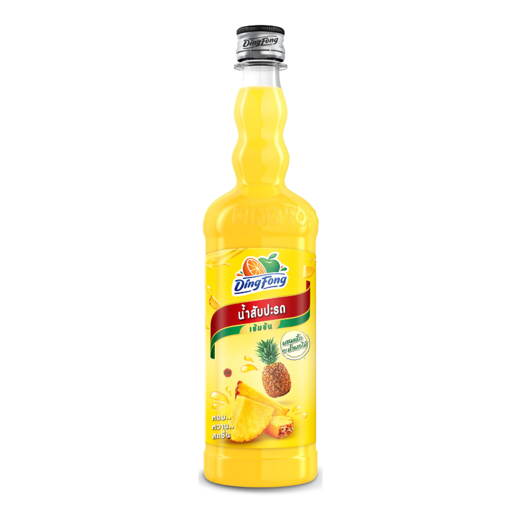 ติ่งฟง น้ำสับปะรด (เข้มข้น สูตร 2) // PJ Shop Food and Packaging