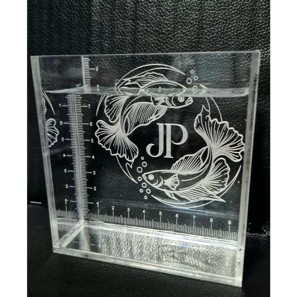 โหลปลา ตู้ปลา อะคริลิคใส ขนาดกว้าง10 สูง10 ลึก5 เลเซอร์ลายฟรี ส่งรายละเอียดทางข้อความก่อนนะคะ สินค้าเป็นพรีออเดอร์ thumbnail 4