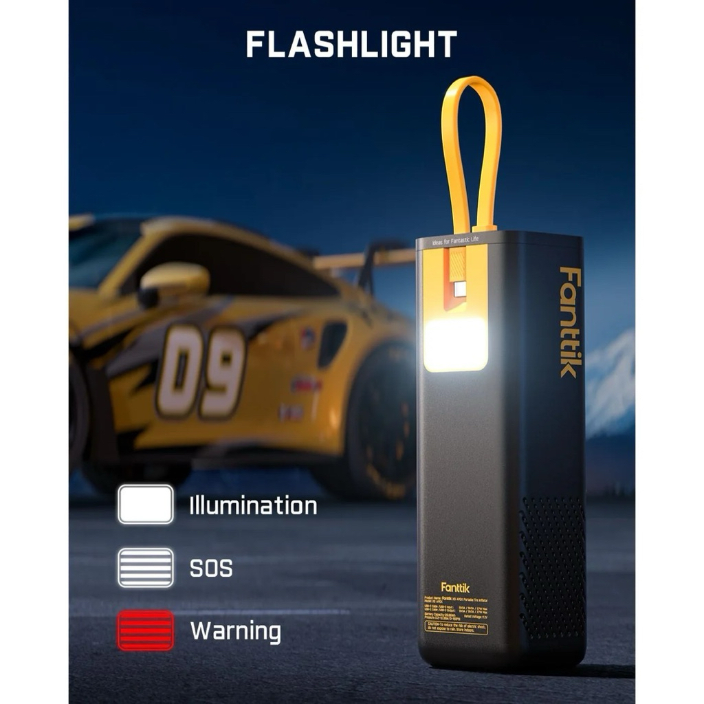 (ประกันศูนย์ไทย) สูบลมไฟฟ้า Fanttik X9 APEX TIRE INFLATOR รูปที่ 5