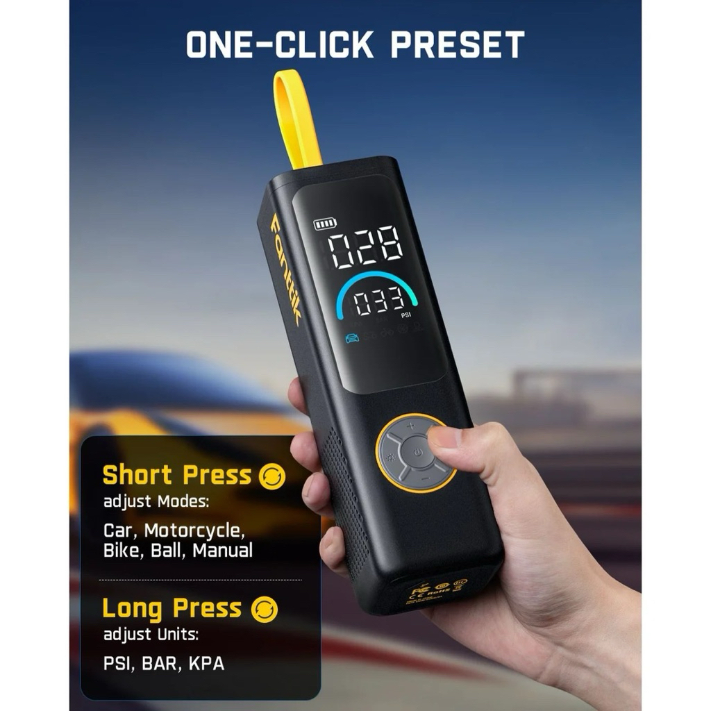 (ประกันศูนย์ไทย) สูบลมไฟฟ้า Fanttik X9 APEX TIRE INFLATOR รูปที่ 7