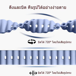 สายนาฬิกาซิลิโคนแบบมารีนสำหรับ Xiaomi Mi Band 7/8/9/10, สายนาฬิกาสำหรับกีฬาสำหรับ Xiaomi Mi Band 3/4/5/6
