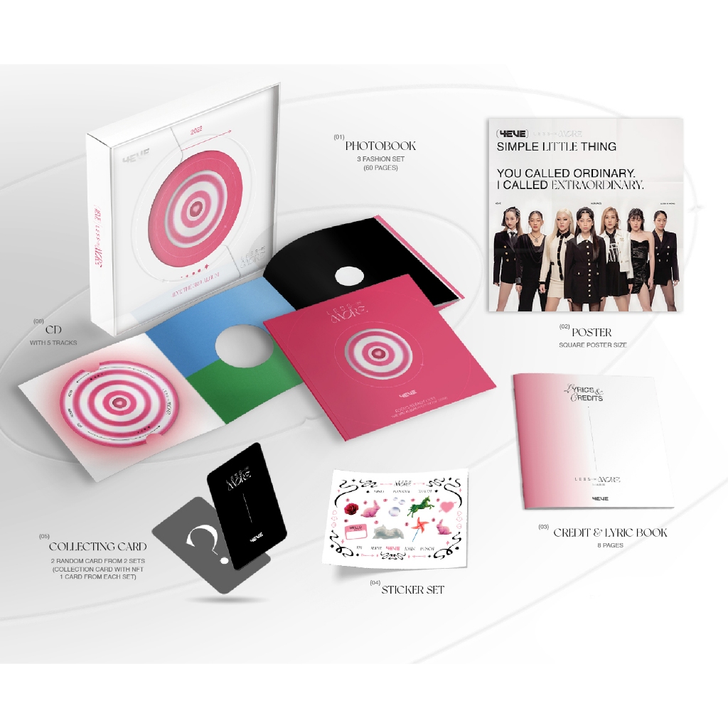 ALBUM BOXSET 4EVE (Less is more) สินค้าOfficial ลิขสิทธิ์แท้