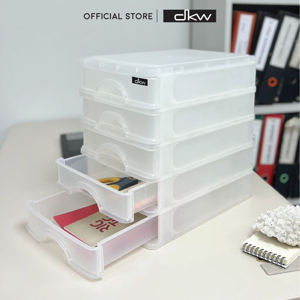 DKW by BanBaan กล่องลิ้นชักเล็ก 4-5 ชั้น ใส่ A4 ได้ HH-21131,21150