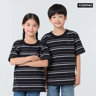 Yuedpao Kids Oversized Striped (สีใหม่) เสื้อเด็ก เสื้อสีพื้น ผ้าหนายับยากรีดง่าย ดีไซน์คลาสสิค เสื้อยืดเปล่า