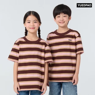 Yuedpao Kids Oversized Striped (สีใหม่) เสื้อเด็ก เสื้อสีพื้น ผ้าหนายับยากรีดง่าย ดีไซน์คลาสสิค เสื้อยืดเปล่า