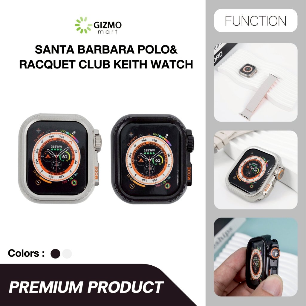 Polo เคสสำหรับApple Watch Series10 ขนาด 46 mm เคสกันกระแทก สีดำ สีเทา Keith iWatch Case
