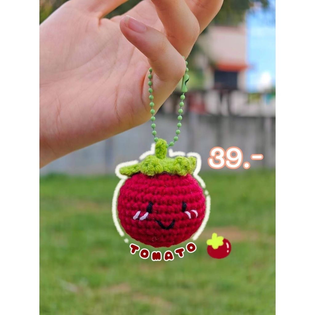 พวงกุญแจมะเขือเทศ tomato keychain 🍅