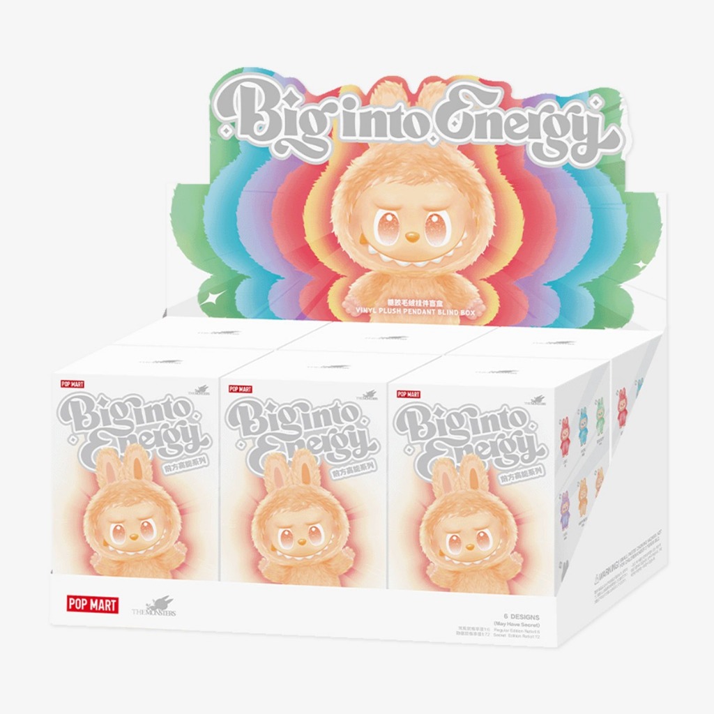 THE MONSTERS Big into Energy Series -  Vinyl Plush Pendant Blind Box เลือกตัว