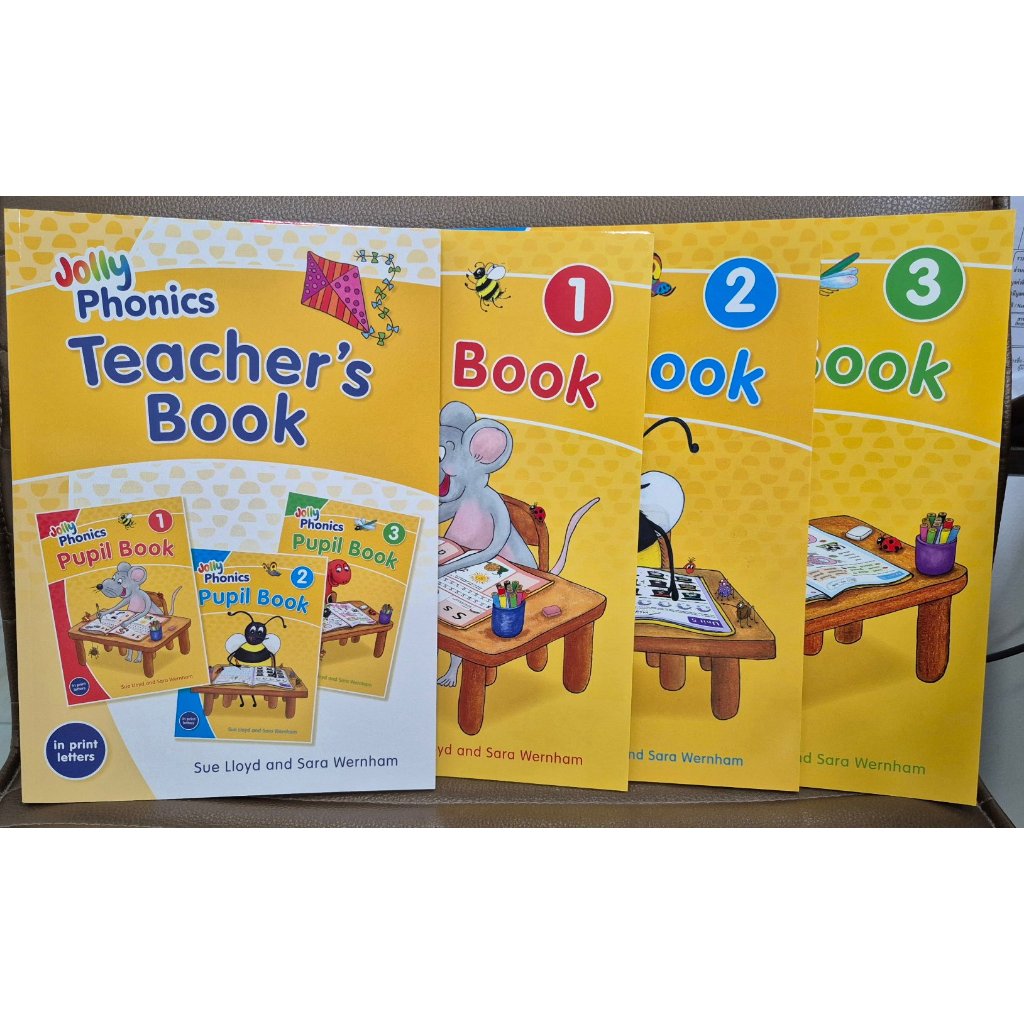 PP รวมคู่มือครู Set of Jolly Phonics Teacher's+Pupil book 1-3: In Print Letters