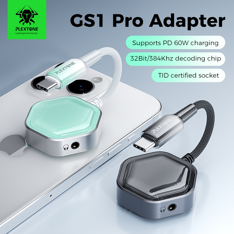 อะแดปเตอร์เสียง PLEXTONE GS1Pro, อะแดปเตอร์ Type-C, ชิป DSP ในตัว, อะแดปเตอร์เสียงคุณภาพสูง