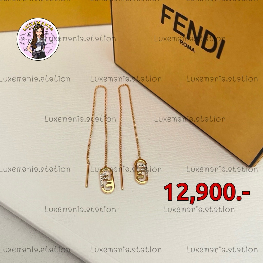 🇹🇭👜[พร้อมส่ง]: New!! Fendi Earrings ‼️ก่อนกดสั่งรบกวนทักมาเช็คสต๊อคก่อนนะคะ‼️