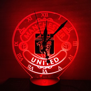 โคมไฟนาฬิกาแมนยู เปลี่ยนได้ 7 สี [ของขวัญปีใหม่]