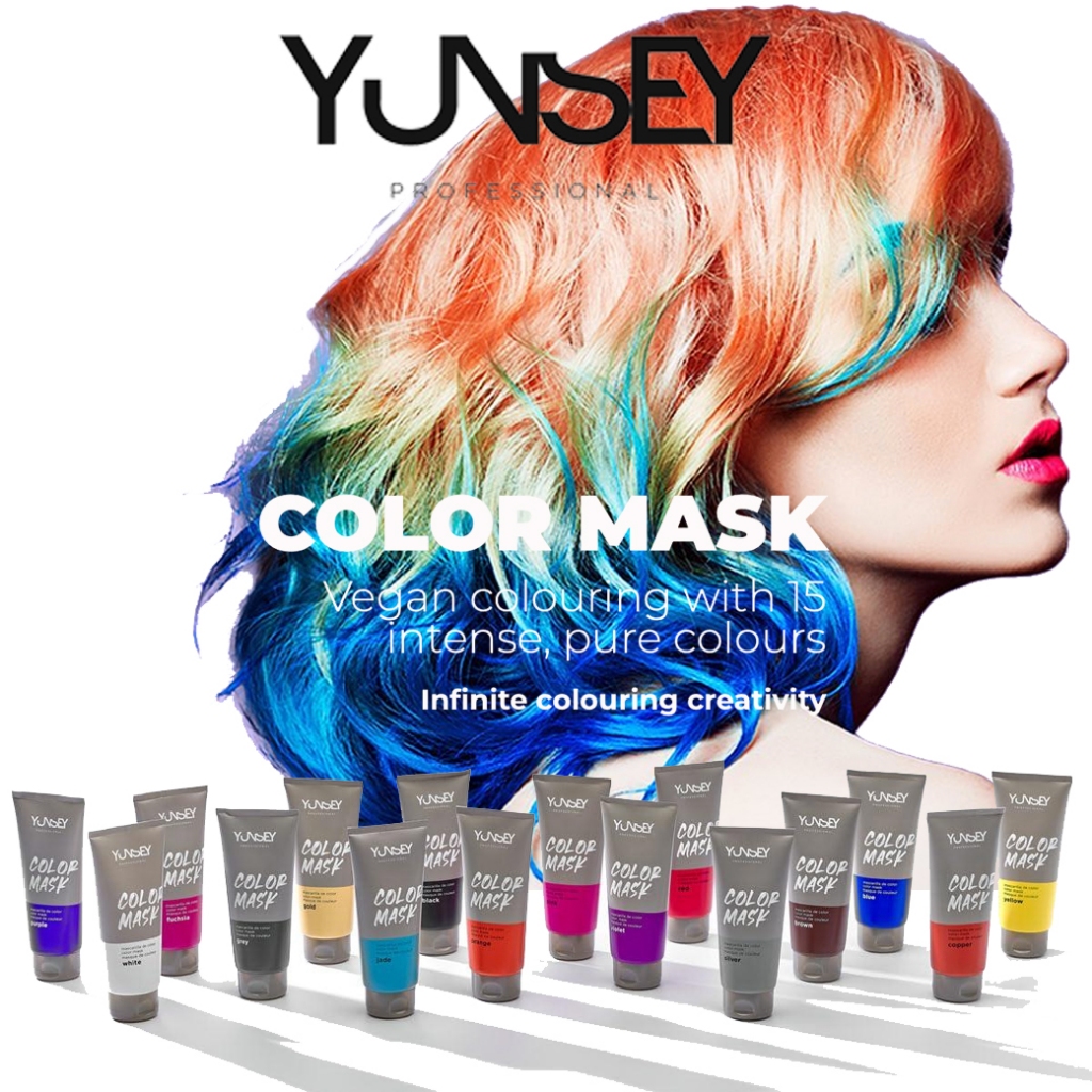 YUNSEY Profesional Color Mask ยุนเซย์ ครีมหมักผม15เฉดสี จากประเทศสเปน 200ml.