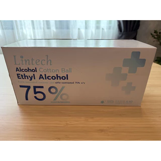 💥กล่องละ 40 แผง💥สำลีชุบแอลกอฮอล์ ยี่ห้อ Lintech อย.661220000511