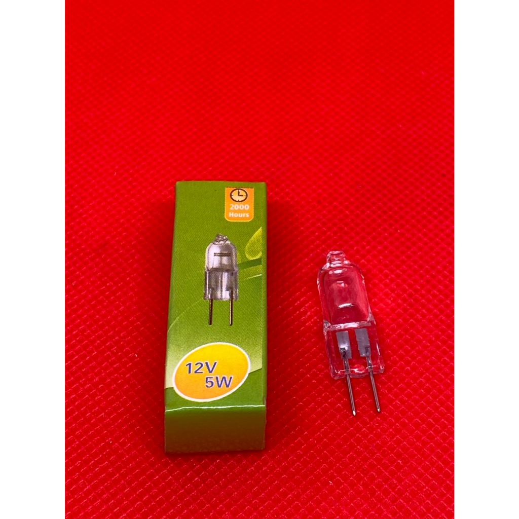 หลอดฮาโลเจน G4 12V 5W/10W/20W/30W/35W/50W สีวอมไวส์ ขาห่าง 4MM