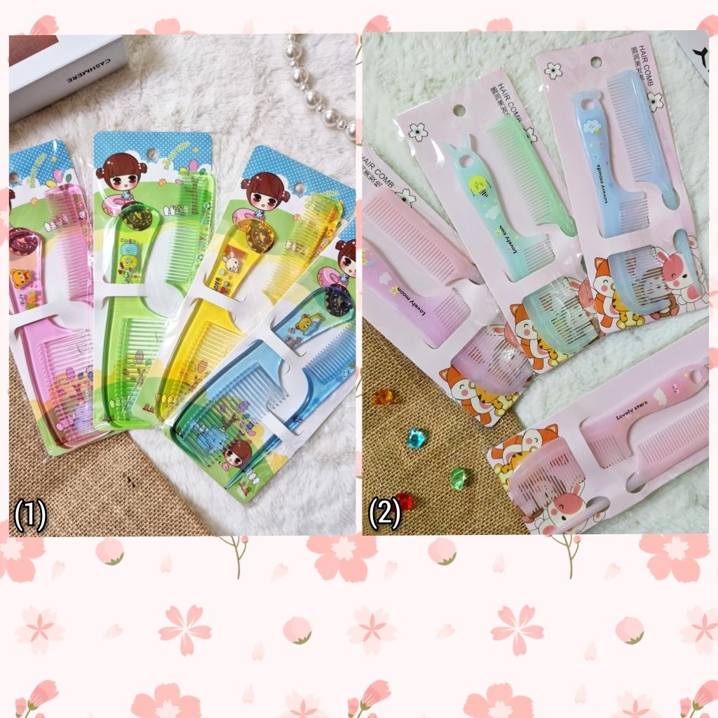 C...หวีคู่ใหญ่ สีดำ 12 ชิ้น (ราคาส่ง)